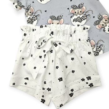 Set aus Kragenshirt und Shorts, Größe 116, Mäuschen